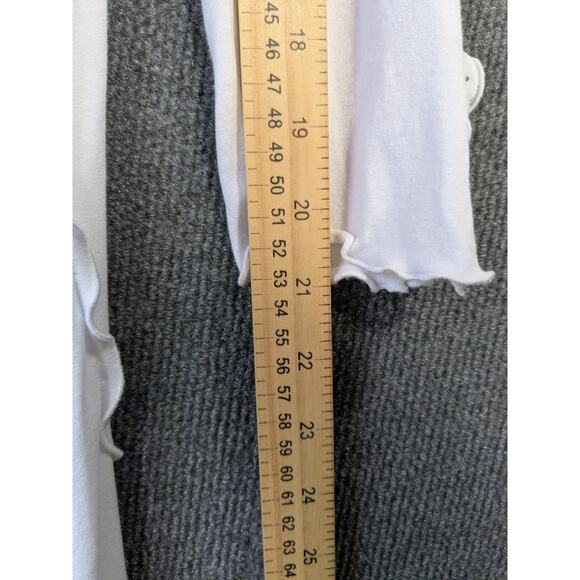 Giselle Shepatin Tunic Top Womens Small Ruffle Fluttery Hem Rosettes Streamers - Picture 10 of 14